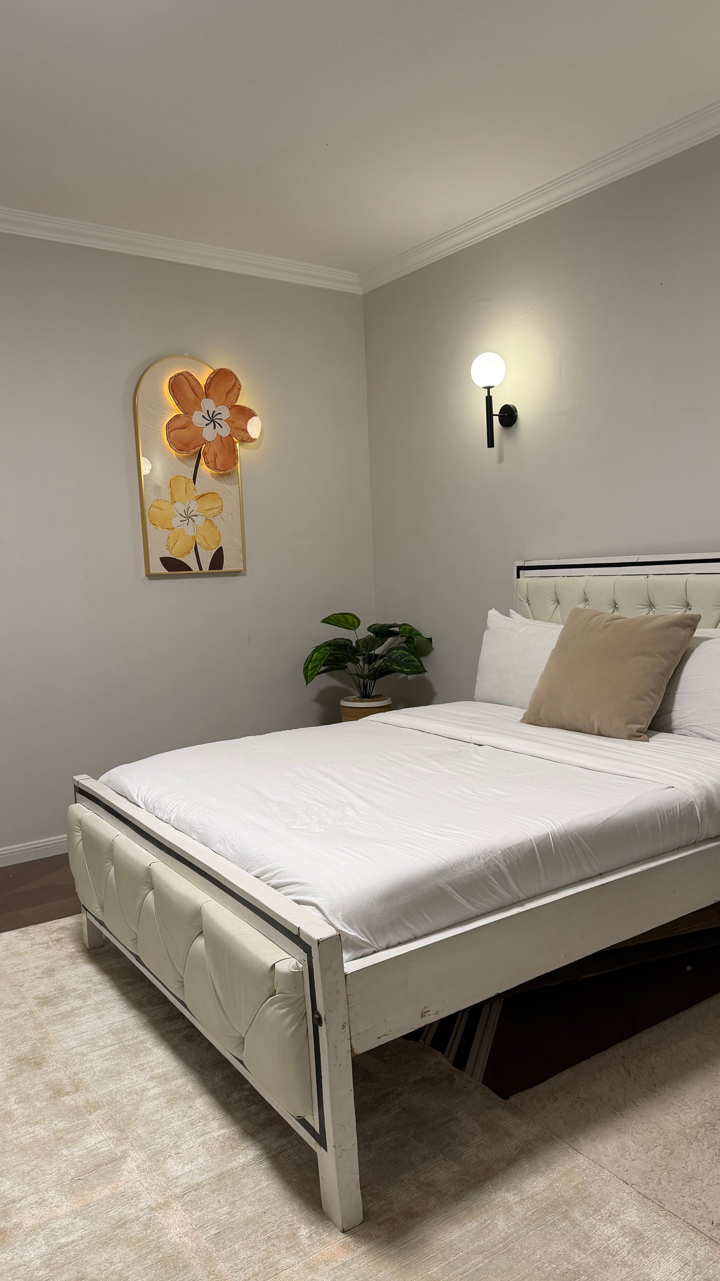 Arched 3D Flowers LED WALL ART