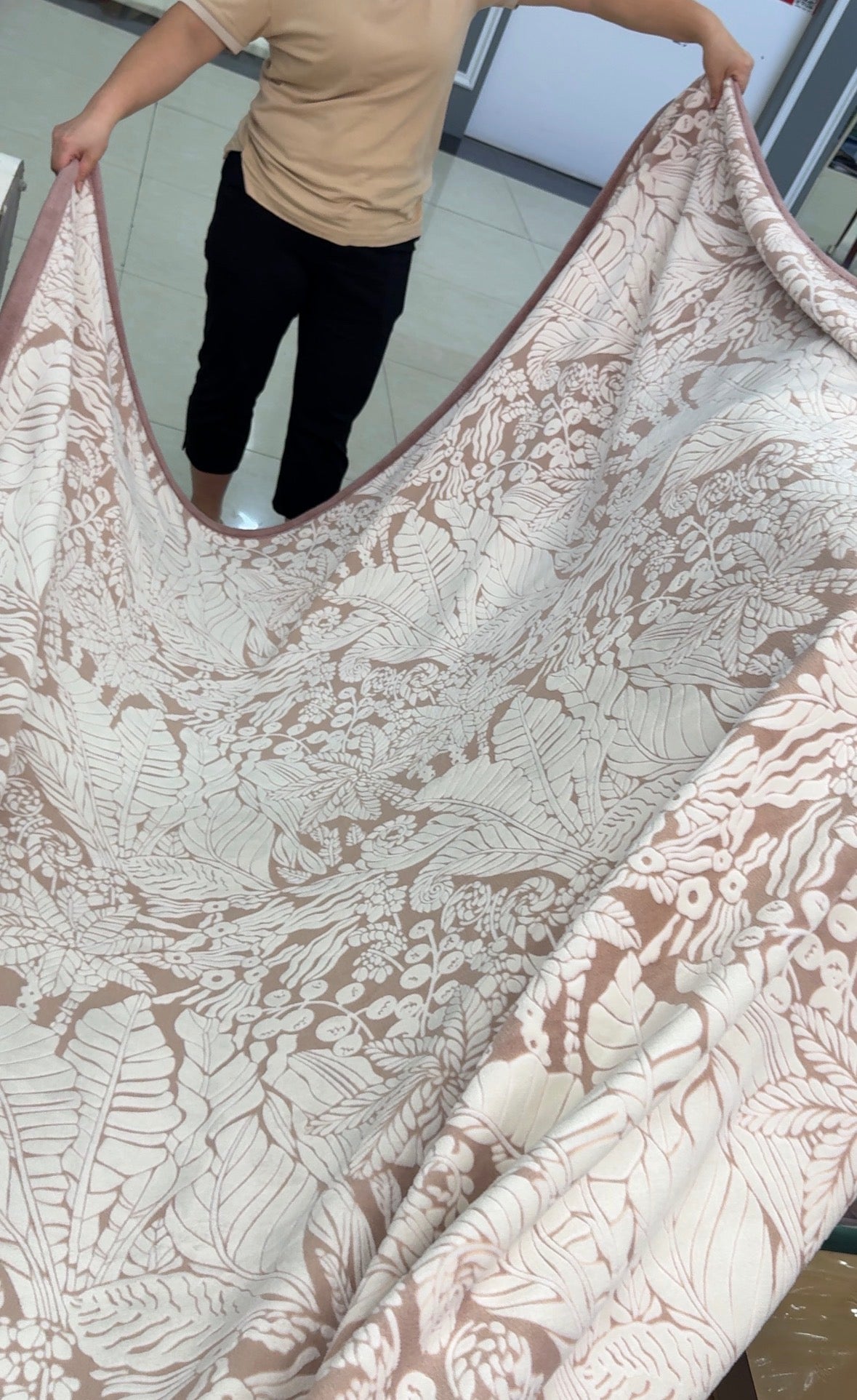 Botanical Print Throw blanket (6*6)