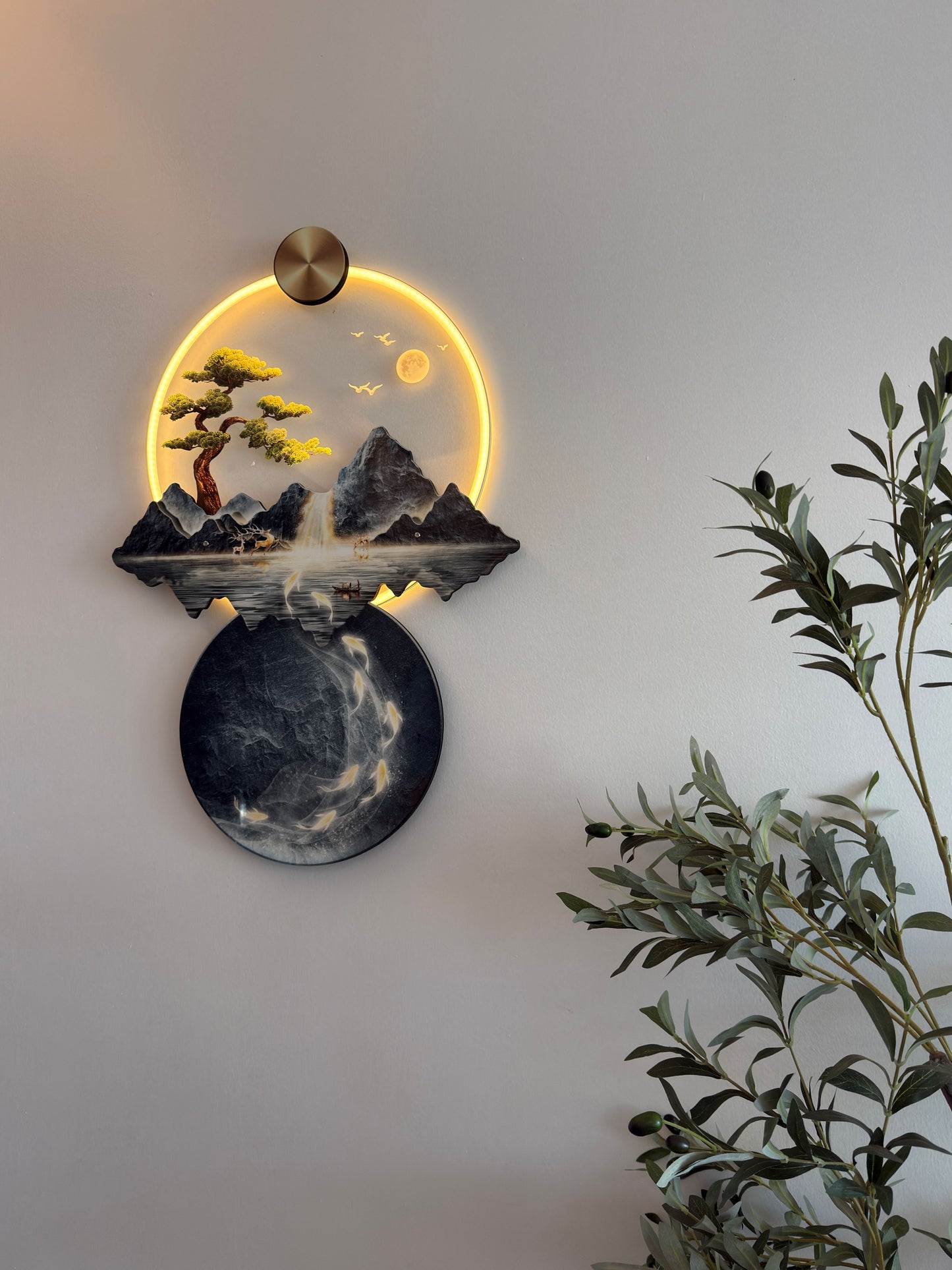 planet sculpture LED WALL ART