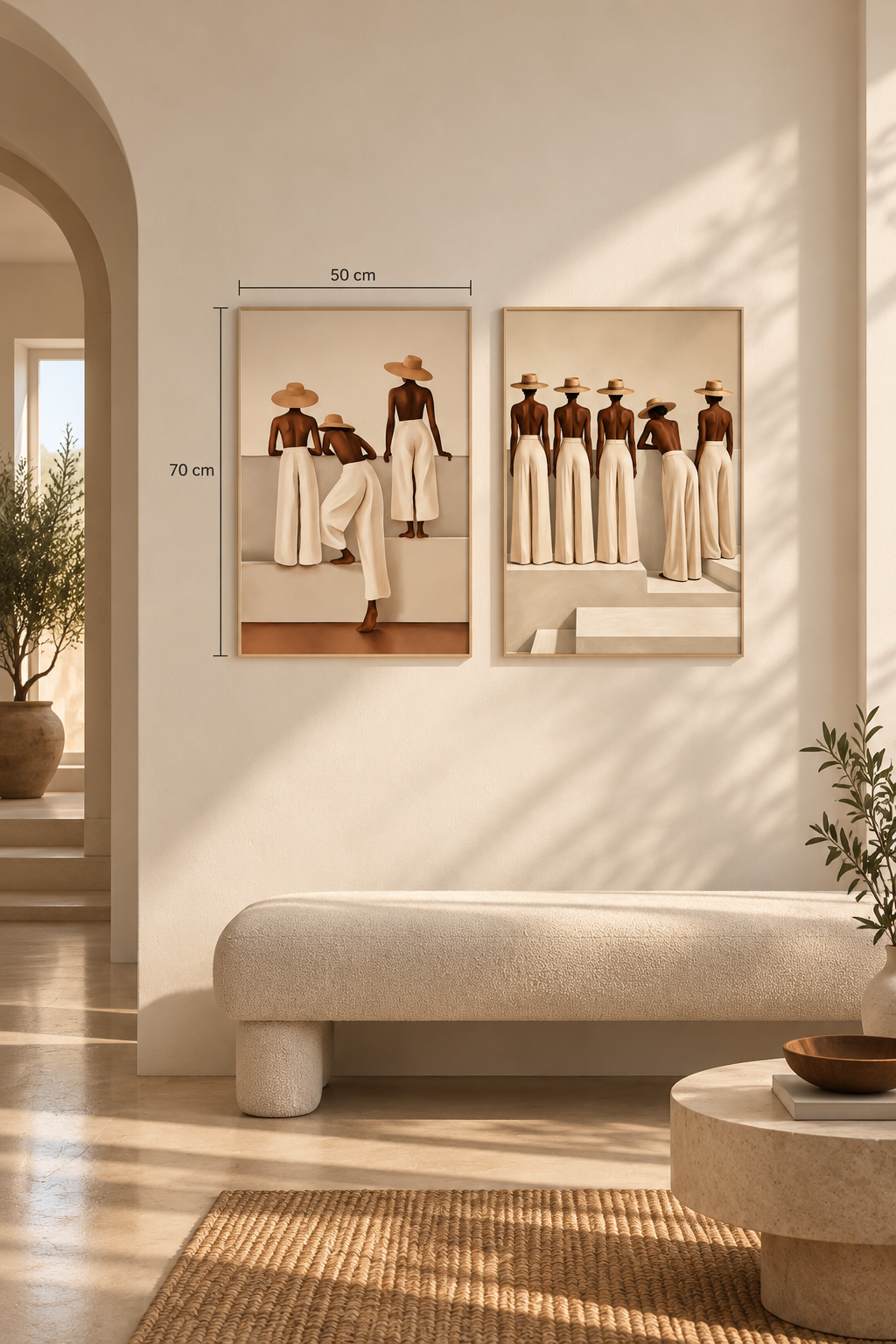 2pc Framed Wall Art (50*70cm)- It Girls