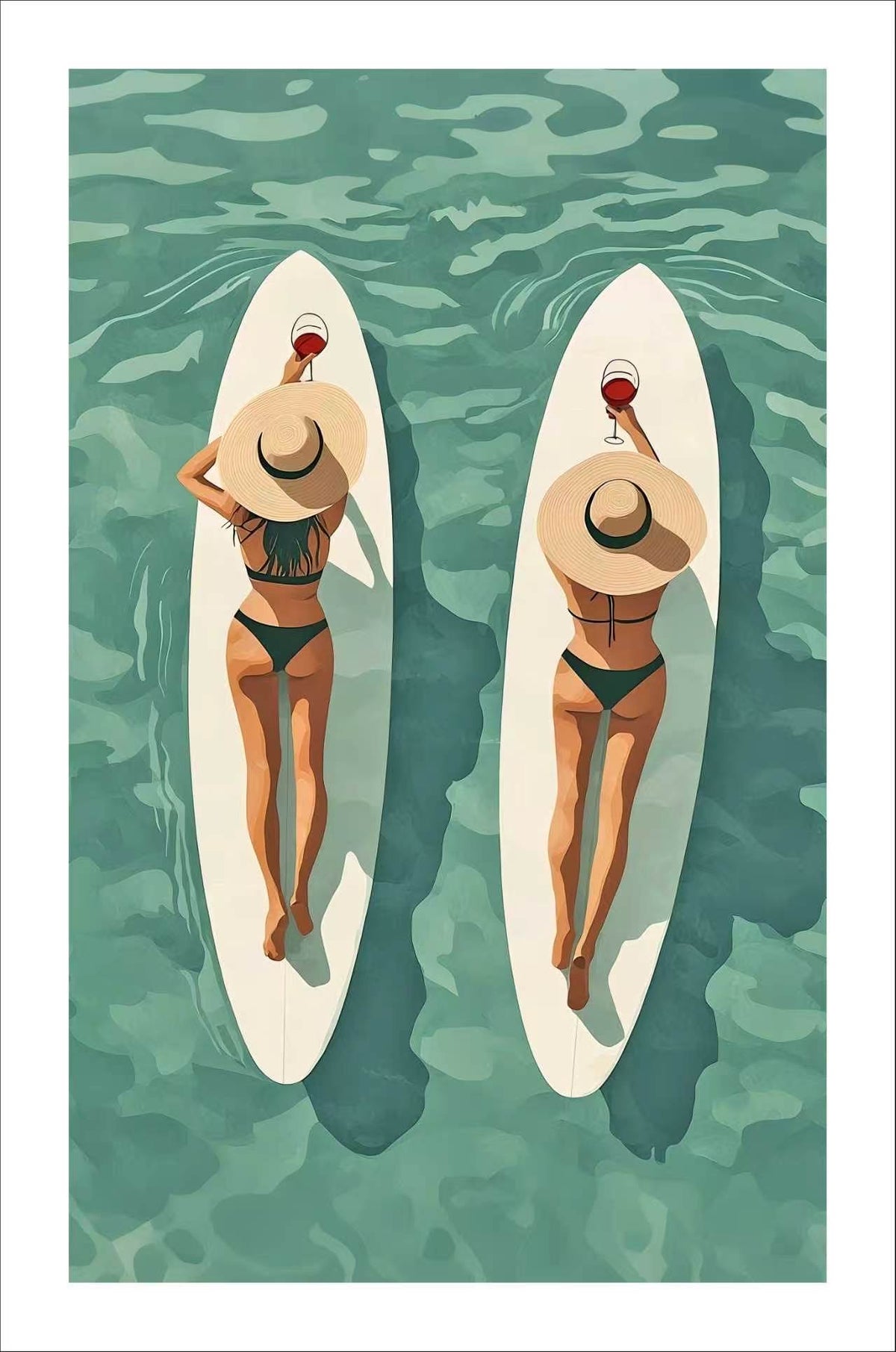 3pc Framed Wall Art (40*60cm)- Coastal Escape