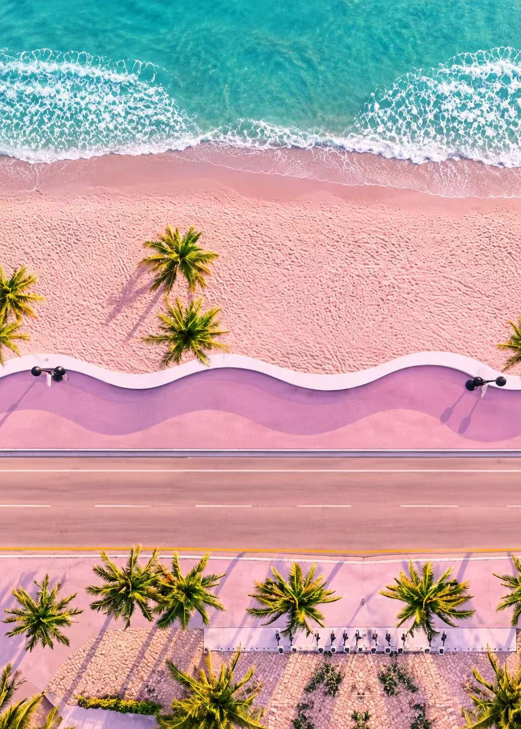 2pc Framed Wall Art (50*70cm)- Pink Paradise