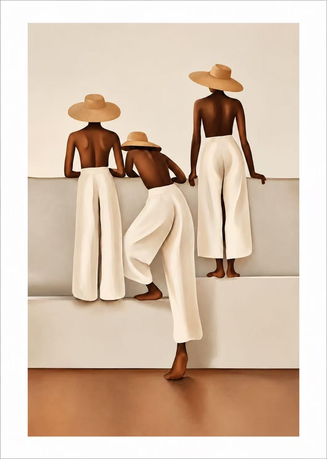 2pc Framed Wall Art (50*70cm)- It Girls