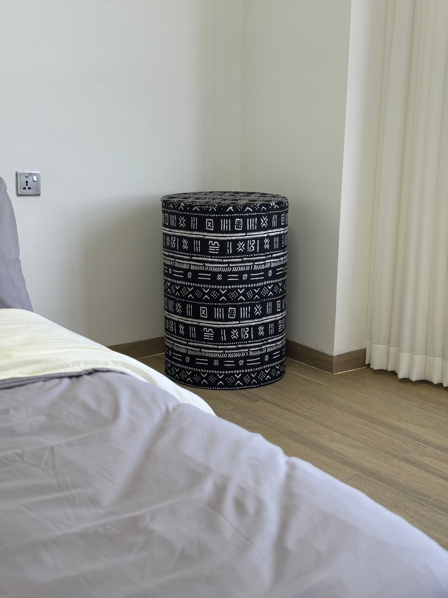 XL Ottoman- Mudcloth Print