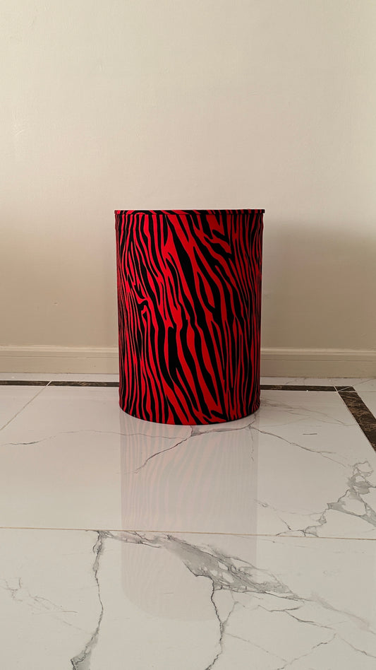 Ottoman- Red Zebra print