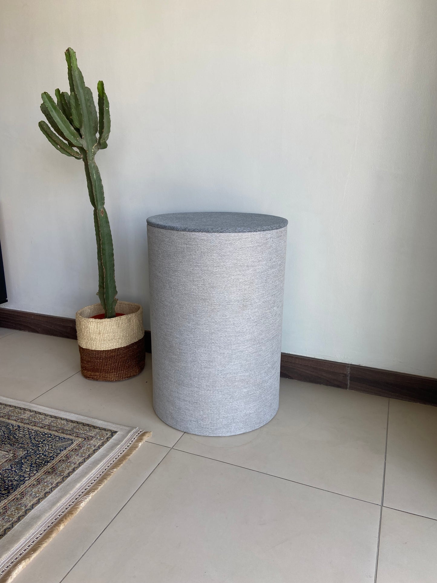 XL Ottoman- Light grey