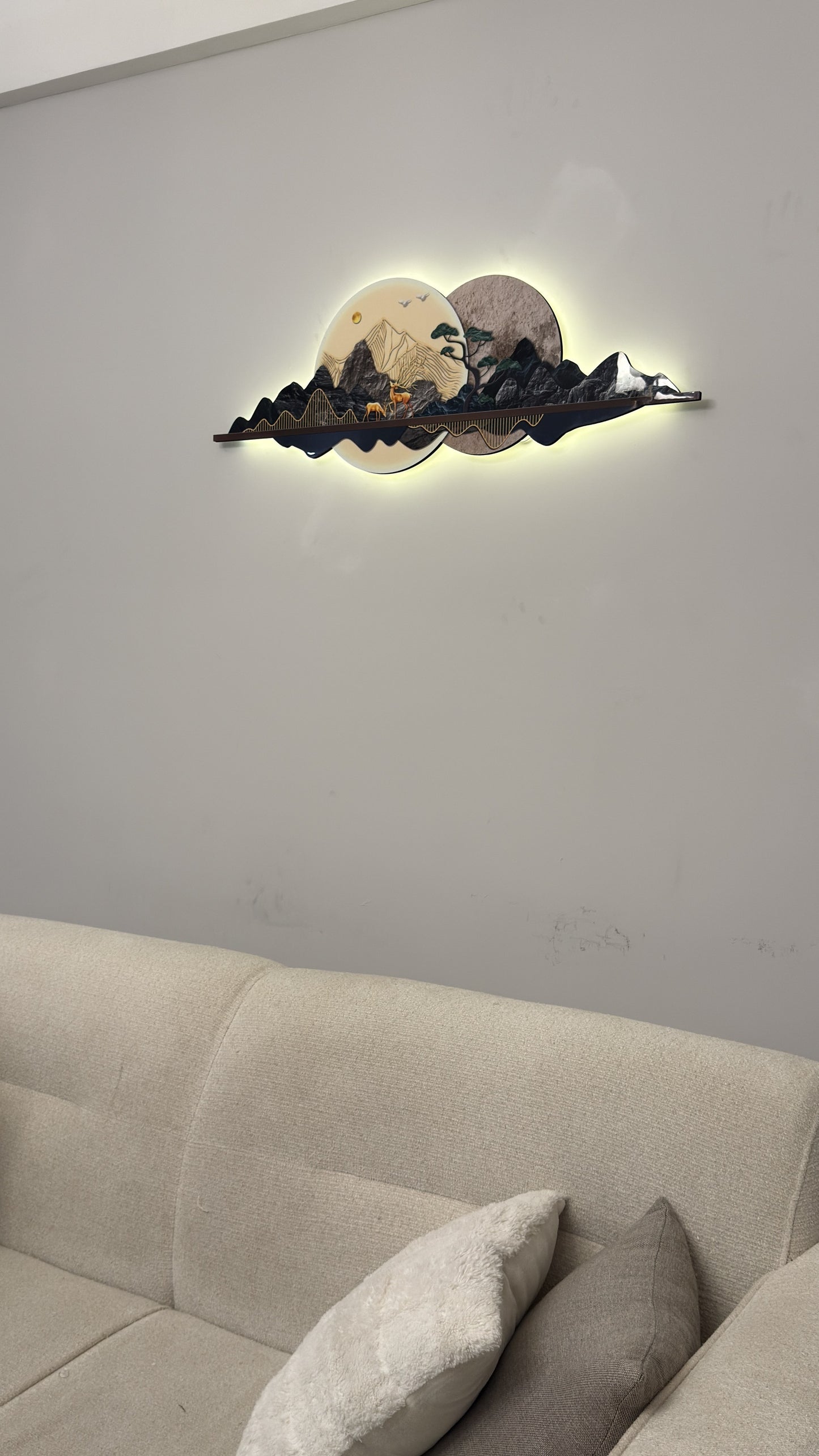 Mountain landscape LED WALL ART