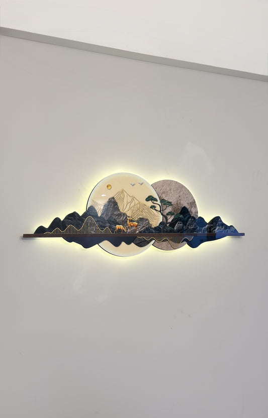 Mountain landscape LED WALL ART