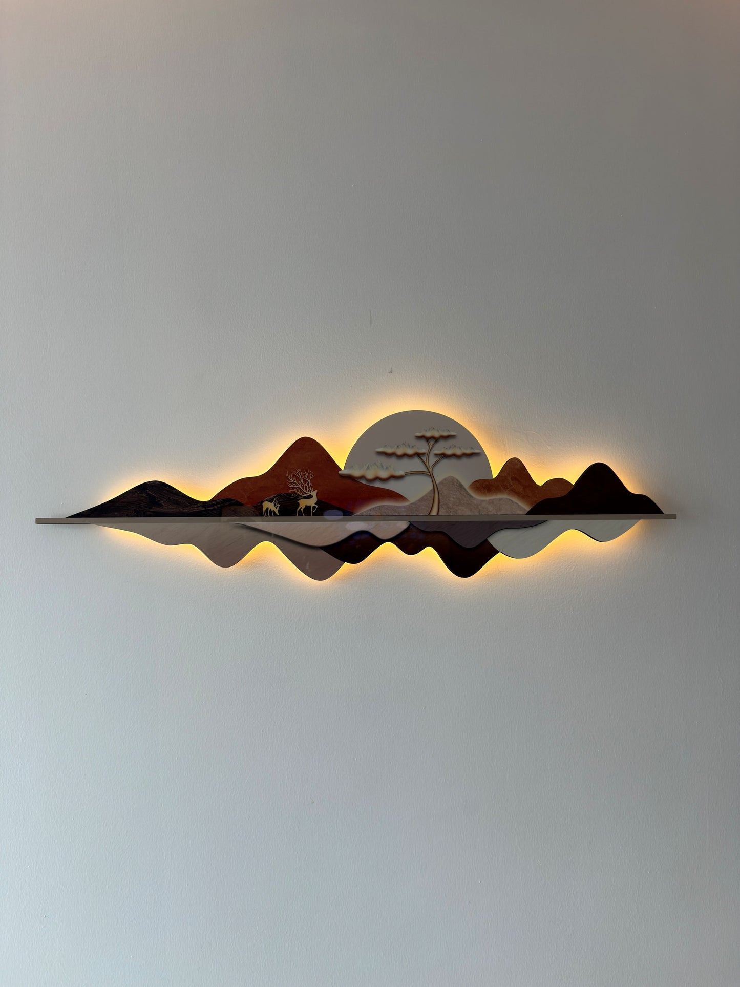 Mountain Layer landscape LED WALL ART